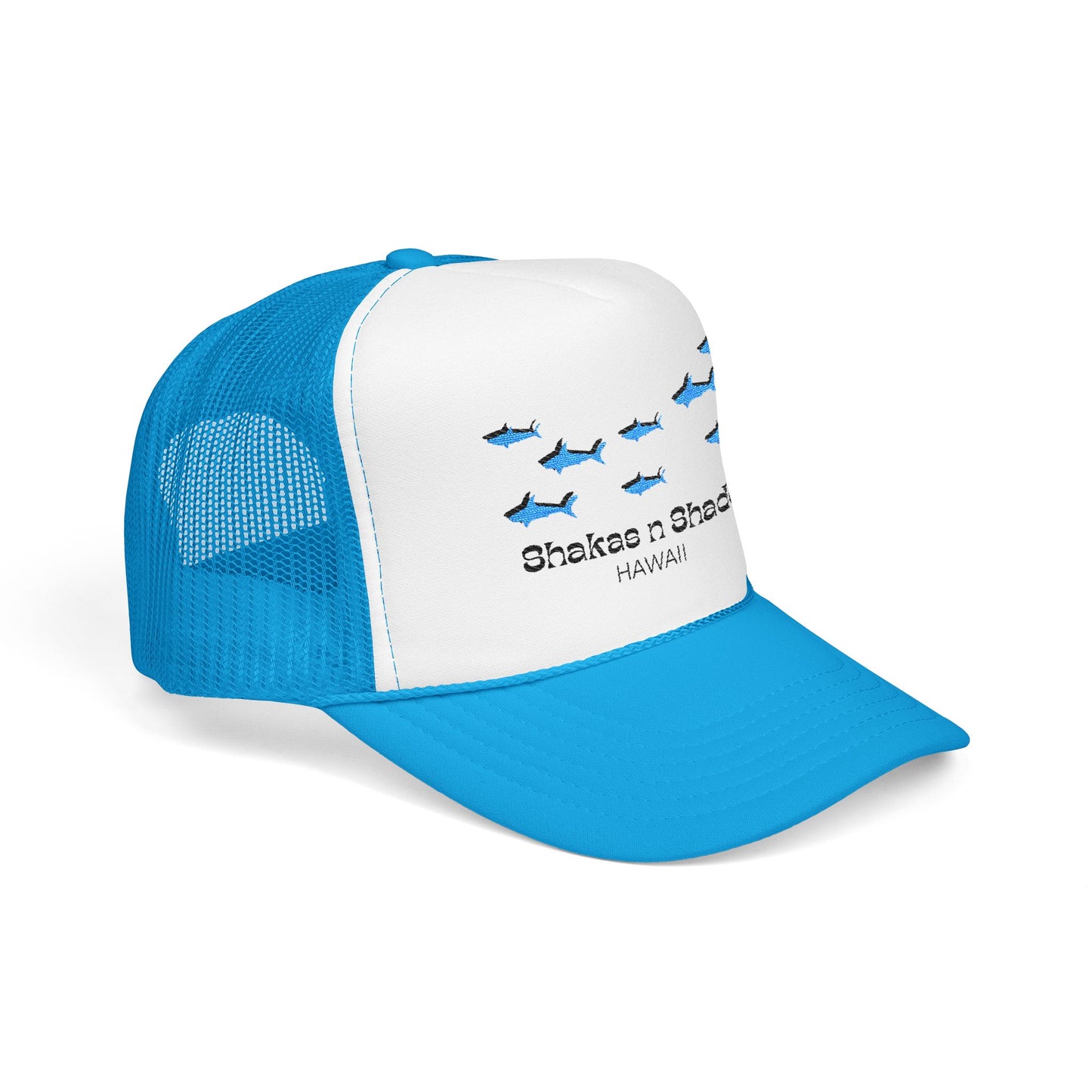 Shark Shadows Embroidered Foam Trucker Hat