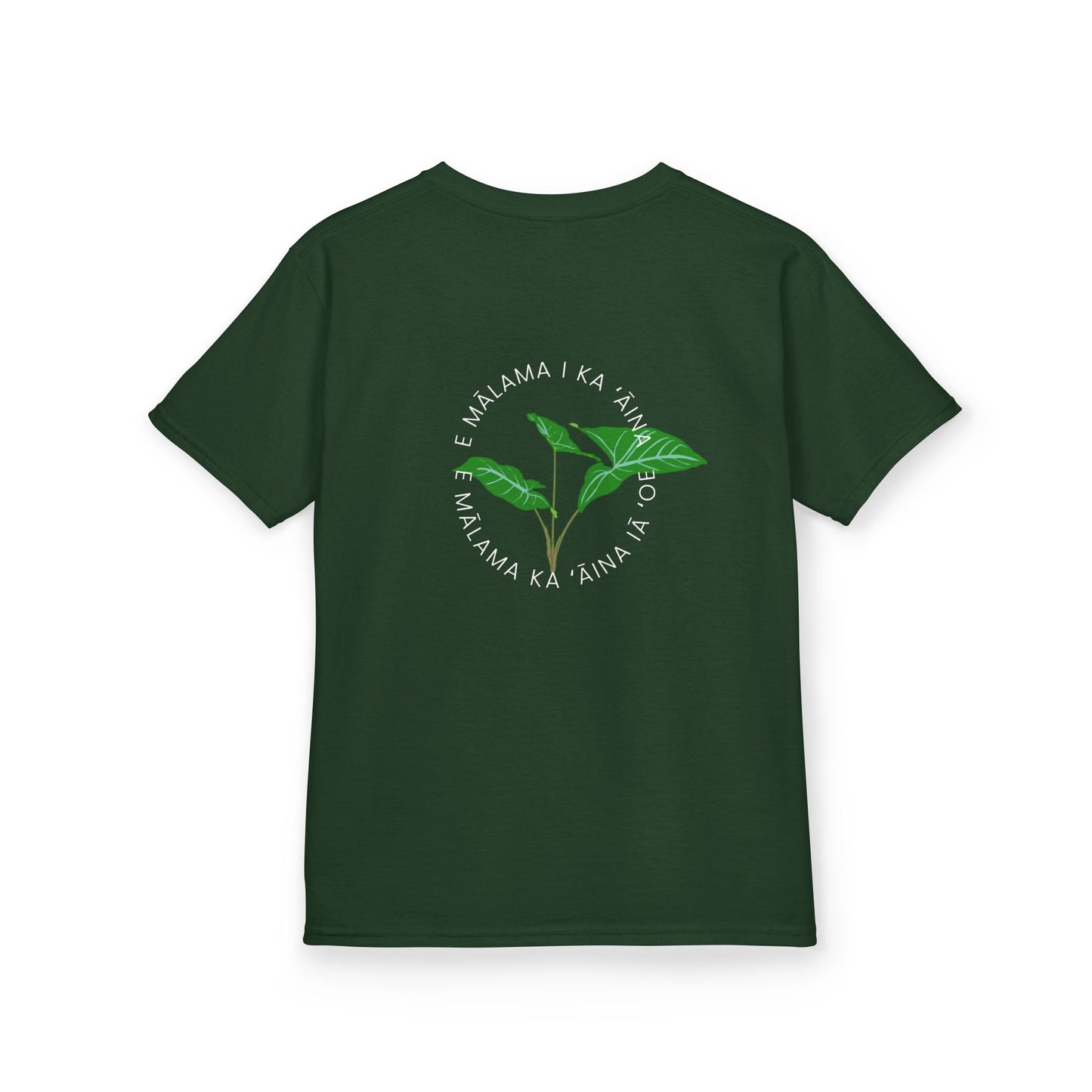 E mālama i ka ʻāina, e mālama ka ʻāina iā ʻoe (Care for the land, and the land will care for you) Youth T-Shirt