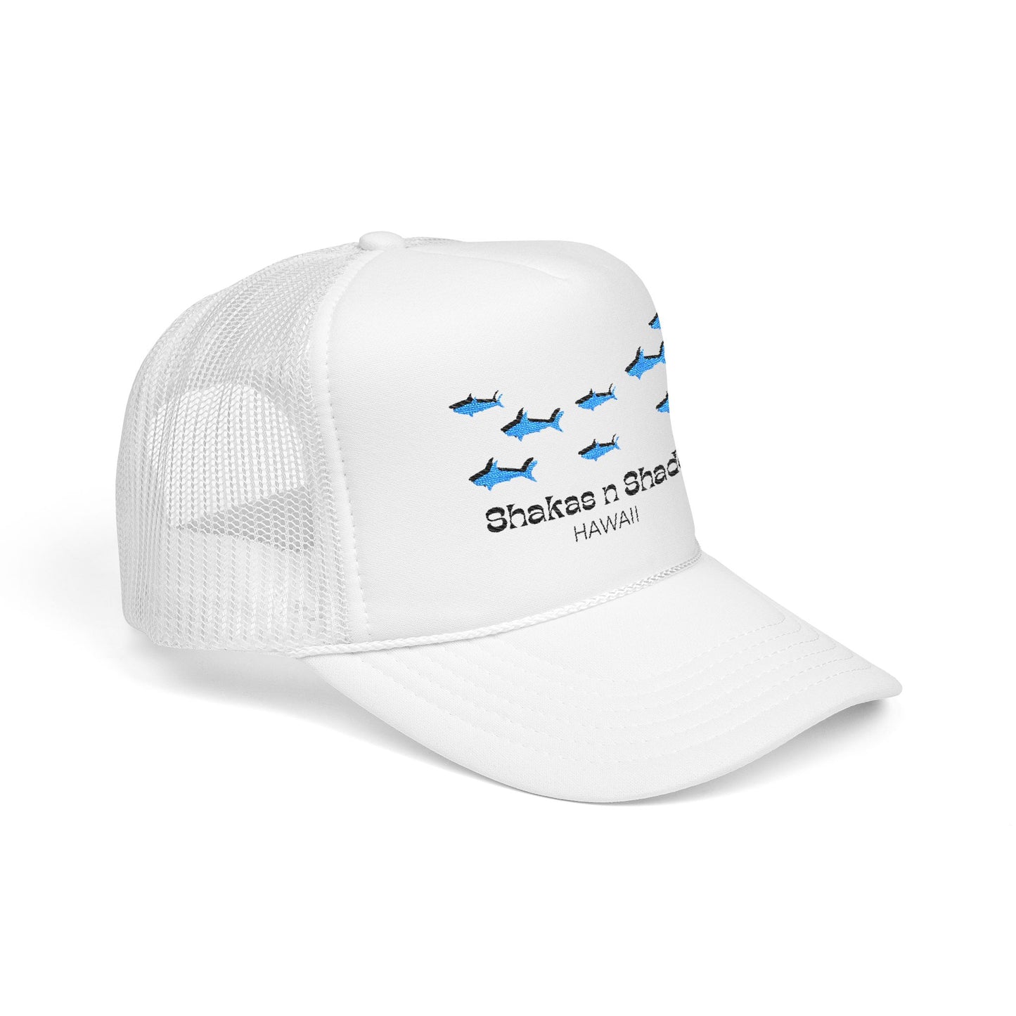 Shark Shadows Embroidered Foam Trucker Hat