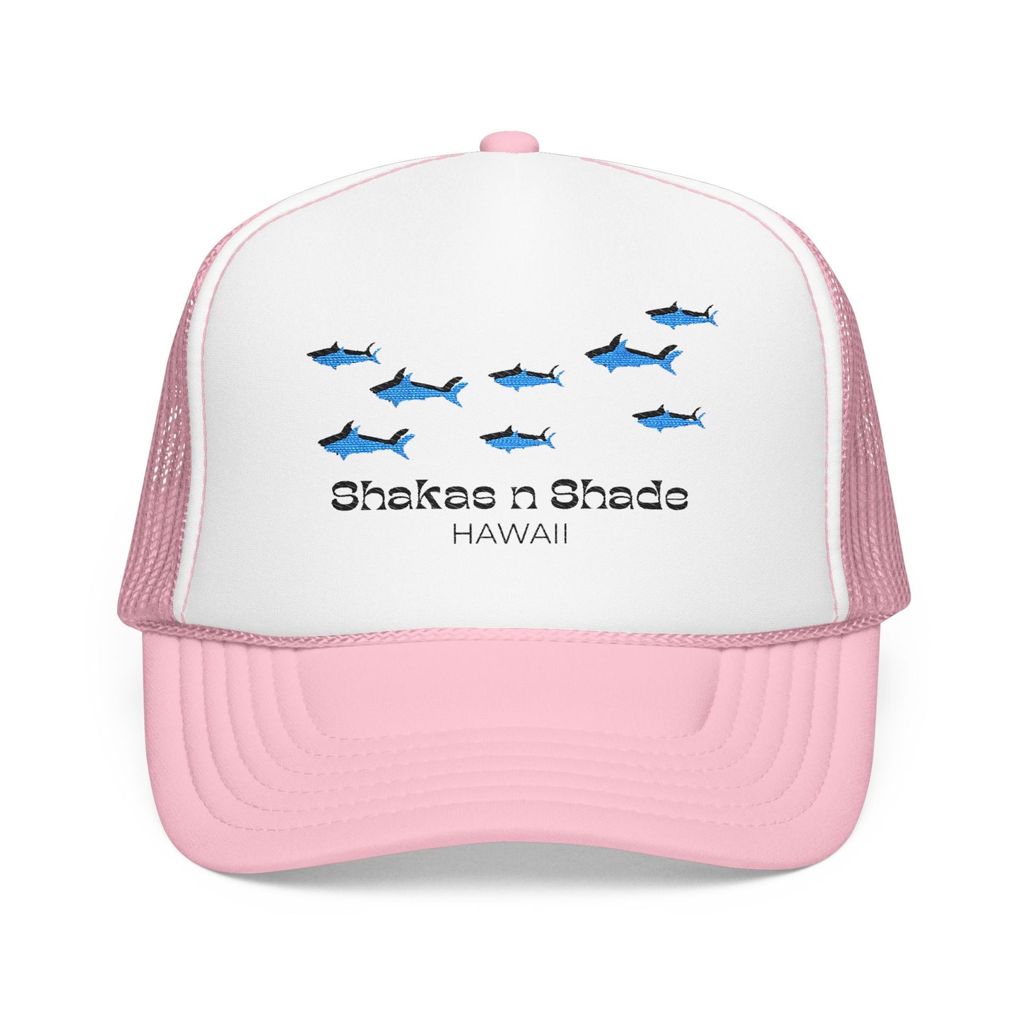 Shark Shadows Embroidered Foam Trucker Hat