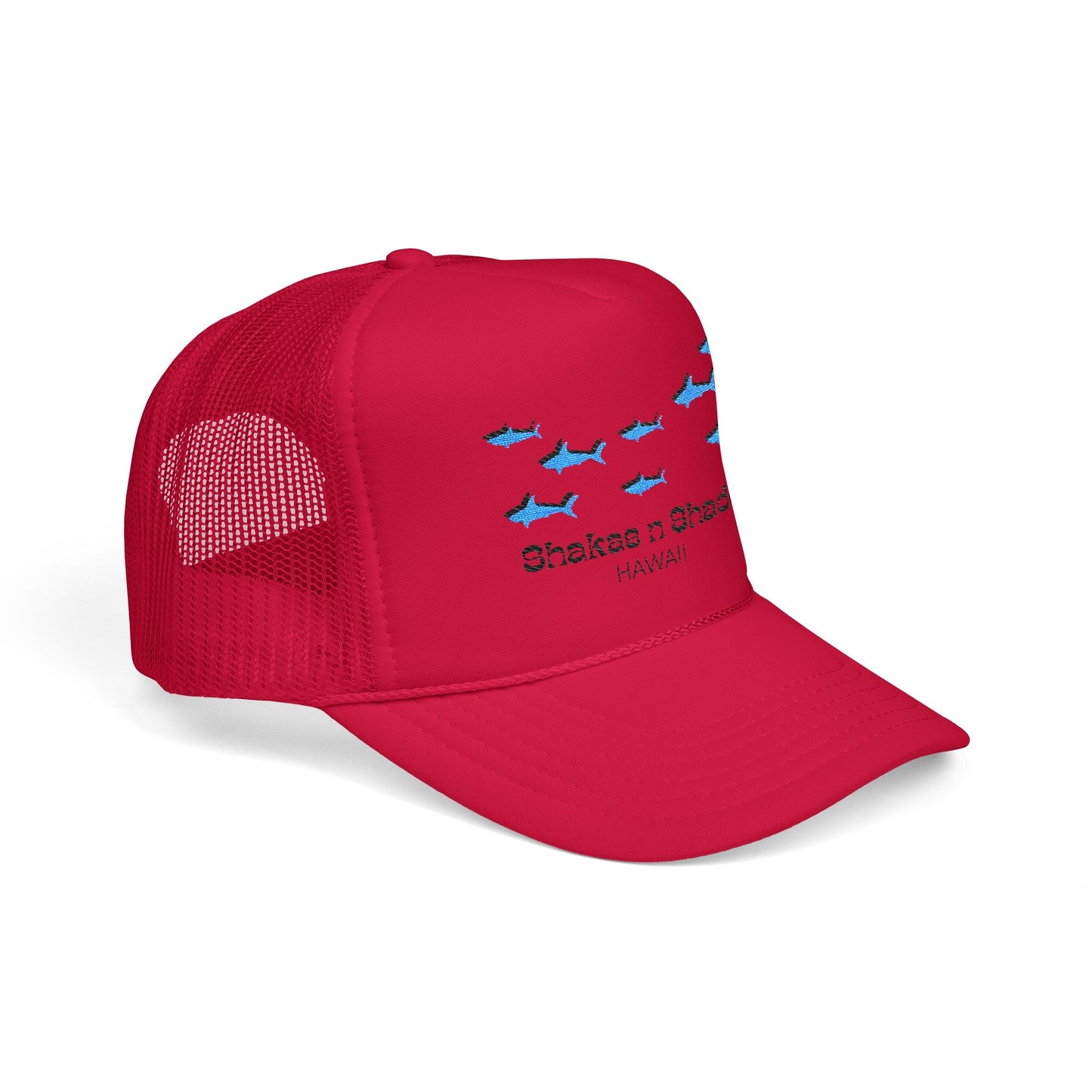 Shark Shadows Embroidered Foam Trucker Hat