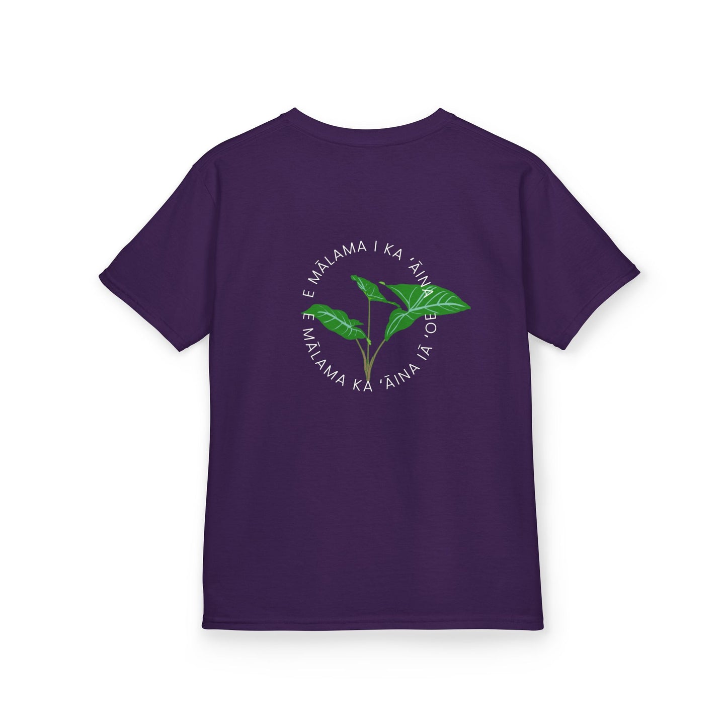 E mālama i ka ʻāina, e mālama ka ʻāina iā ʻoe (Care for the land, and the land will care for you) Youth T-Shirt