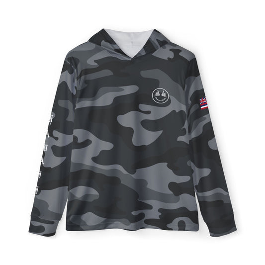 Black Camo Hooded UPF 50+ Sun Shader Shirt