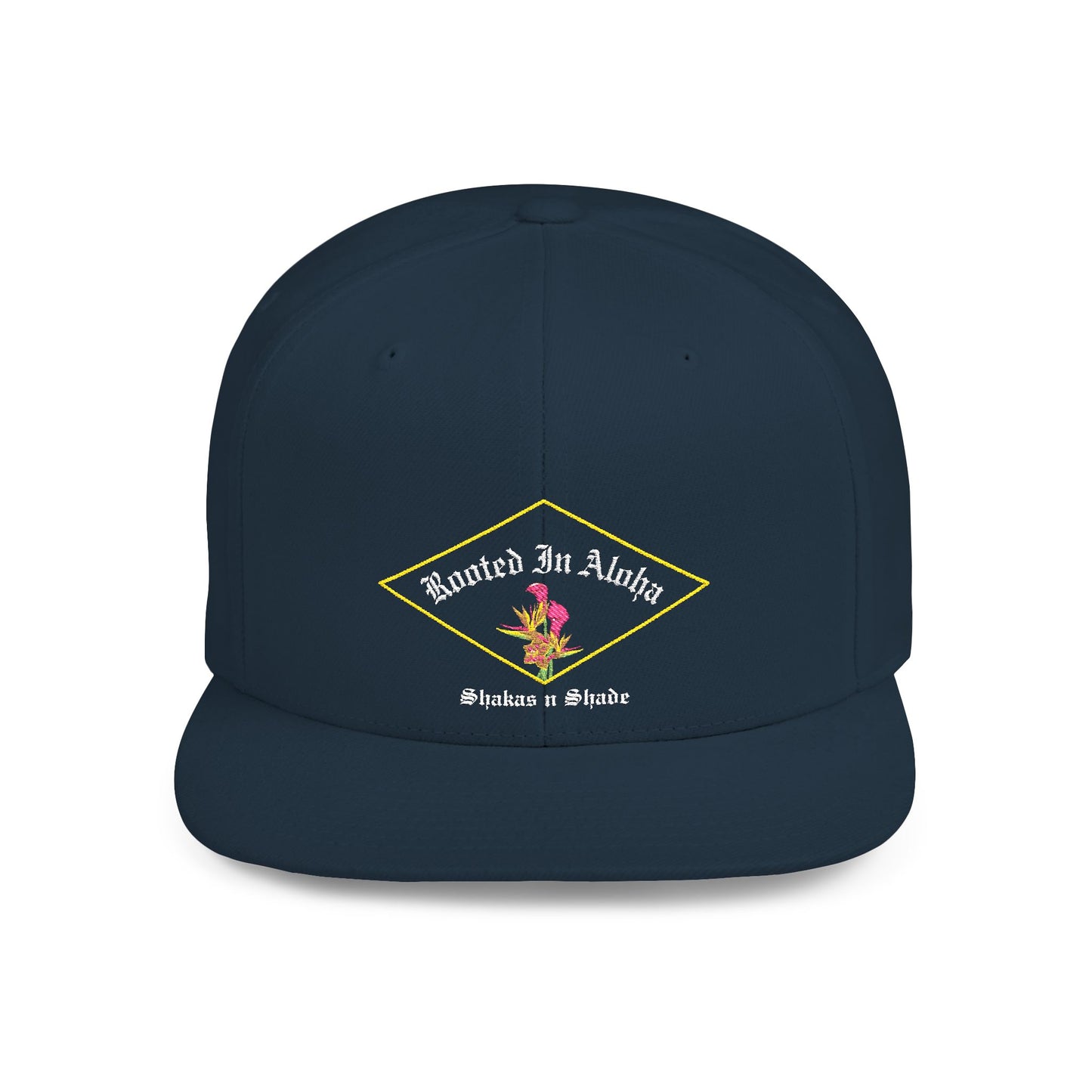 Rooted In Aloha Flat Bill Snapback Cap