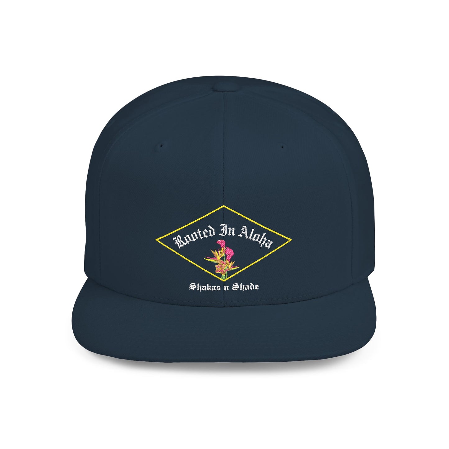 Rooted In Aloha Flat Bill Snapback Cap
