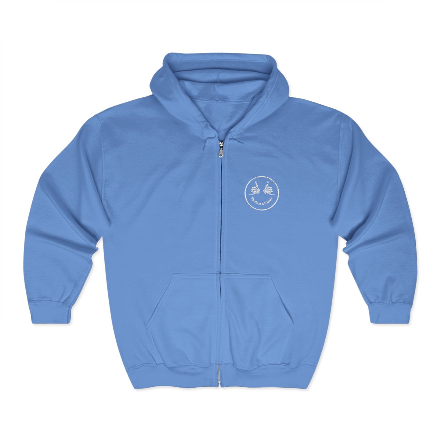 Shakas n Shade Heavy Blend Embroidered Full Zip Hoodie