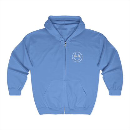 Shakas n Shade Heavy Blend Embroidered Full Zip Hoodie