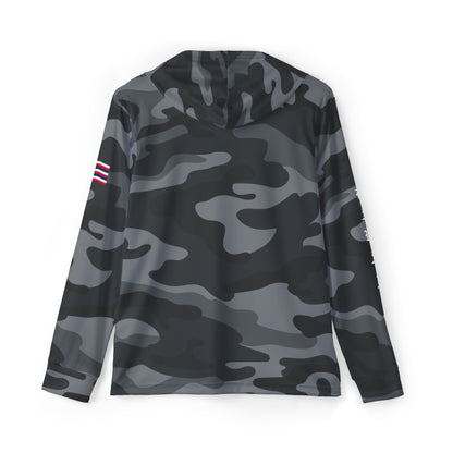 Black Camo Hooded UPF 50+ Sun Shader Shirt