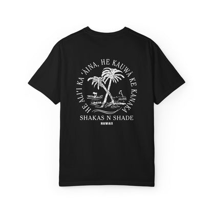 He aliʻi ka ʻāina, he kauwā ke kanaka (The land is chief, man is its servant) Mens T-Shirt
