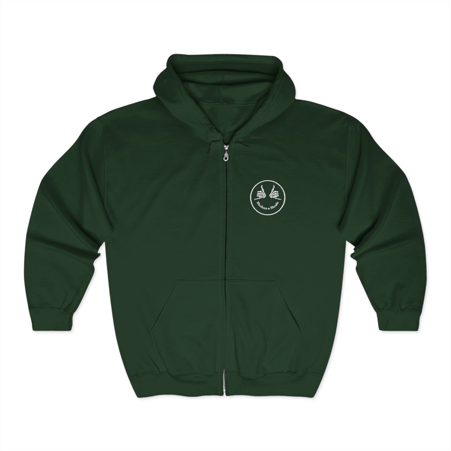 Shakas n Shade Heavy Blend Embroidered Full Zip Hoodie
