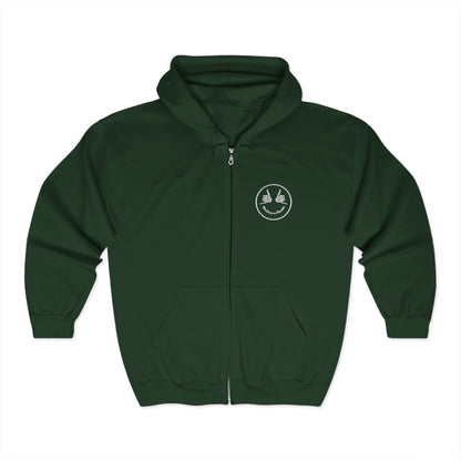 Shakas n Shade Heavy Blend Embroidered Full Zip Hoodie