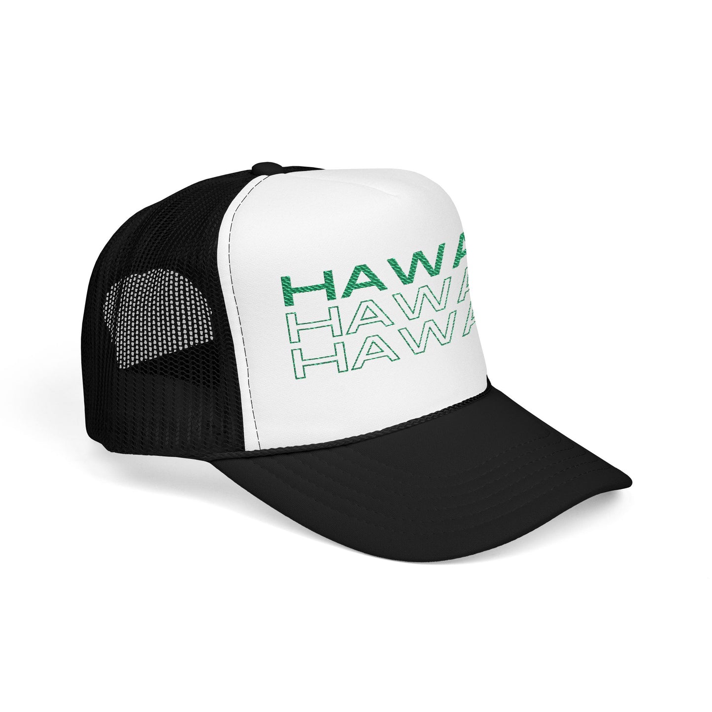 Hawaii Hawaii Hawaii Embroidered Foam Trucker Hat