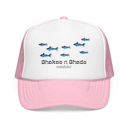 Shark Shadows Embroidered Foam Trucker Hat