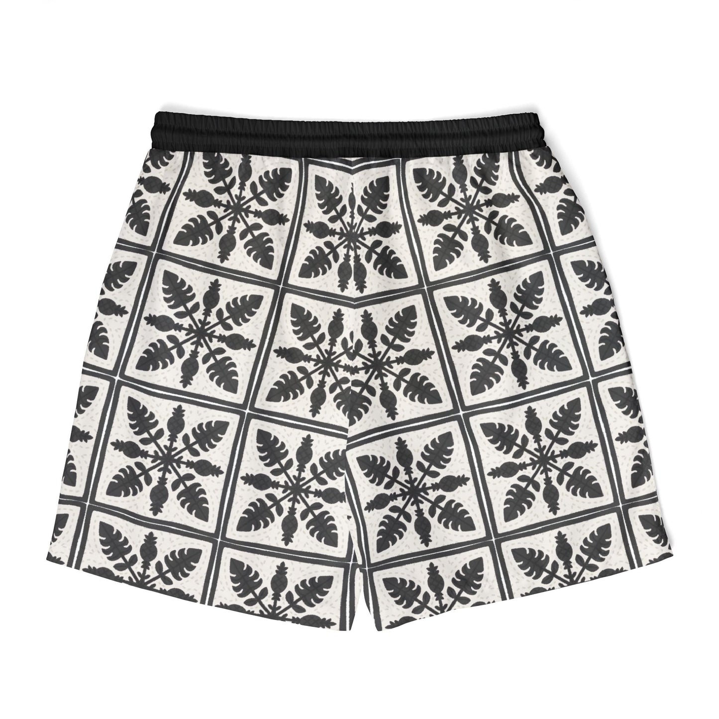 Black Pineapple Quilt Boardshort