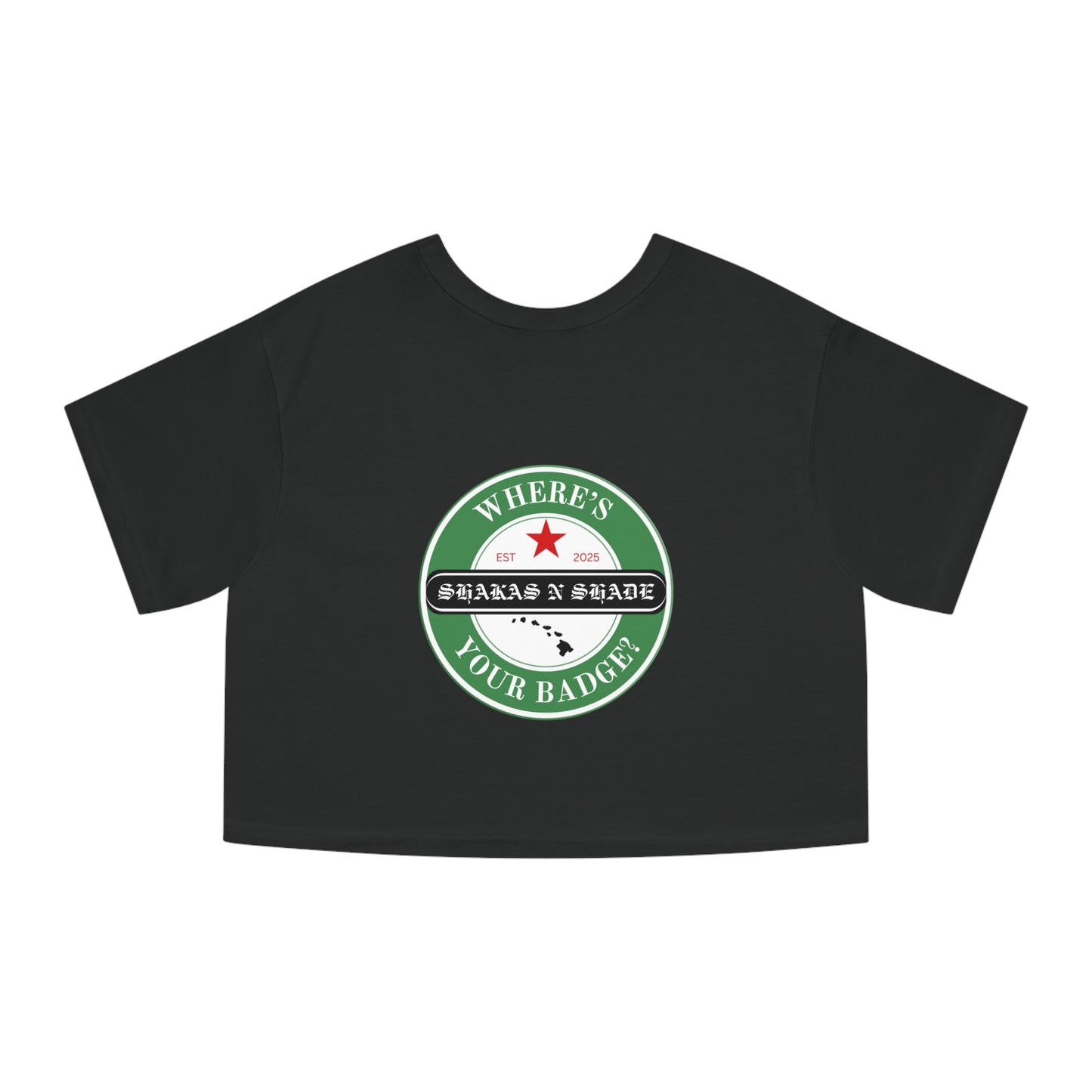 Where's Your Badge Women's Heritage Cropped T-Shirt