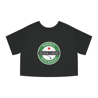 Where's Your Badge Women's Heritage Cropped T-Shirt