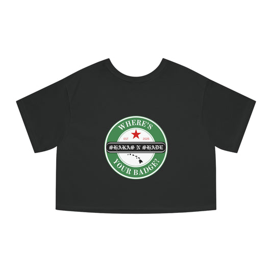 Where's Your Badge Women's Heritage Cropped T-Shirt