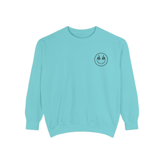 Shakas n Shade Embroidered Crew Neck Womens Sweatshirt