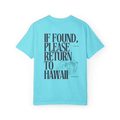 If Found, Please Return To Hawaii T-Shirt