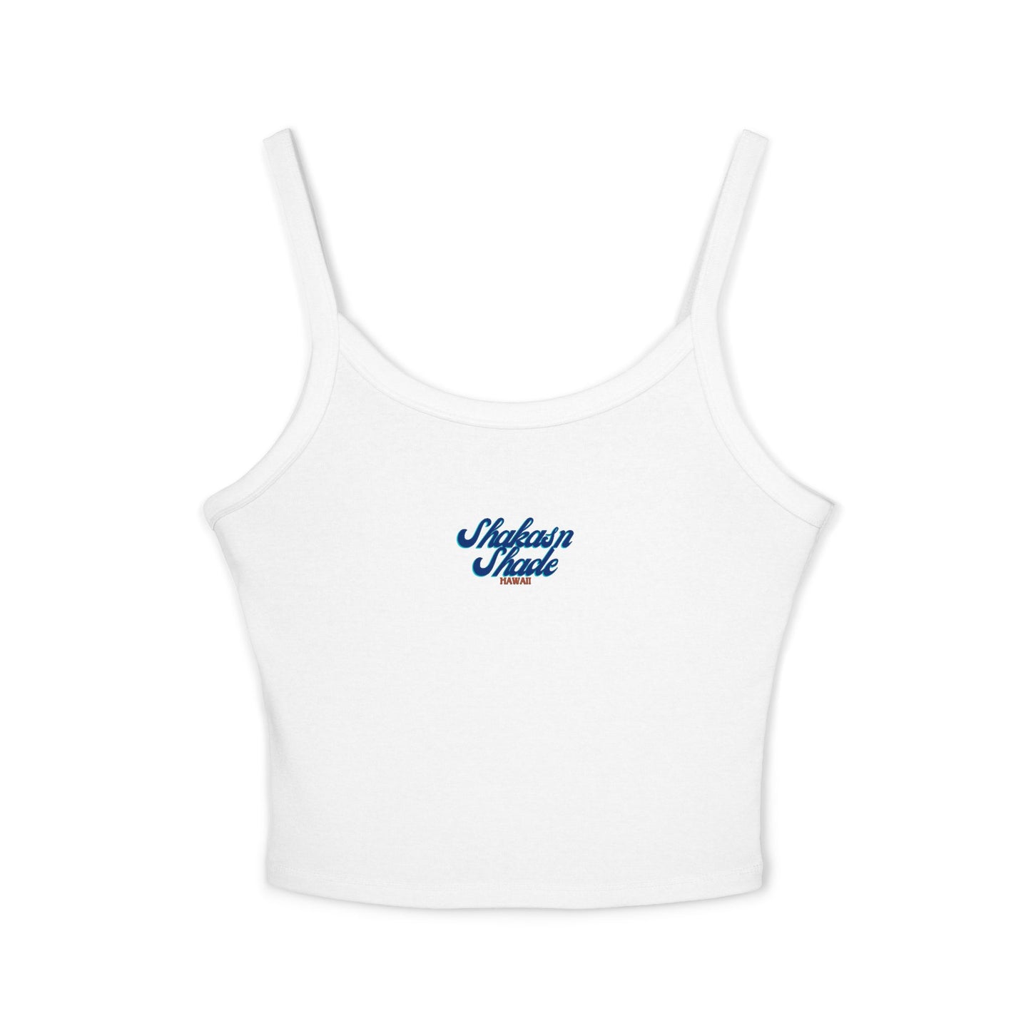 Retro Script Women's Spaghetti Strap Tank Top