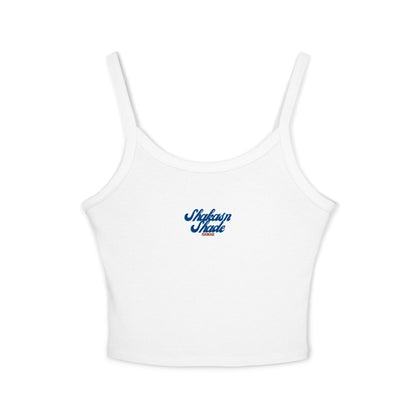 Retro Script Women's Spaghetti Strap Tank Top