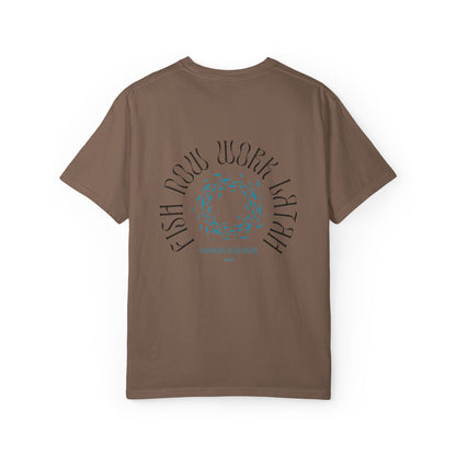 Fish Now Work Latah Mens T-Shirt
