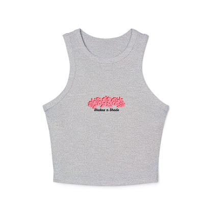 Hibiscus Shadows Women's Micro Rib Racer Tank Top