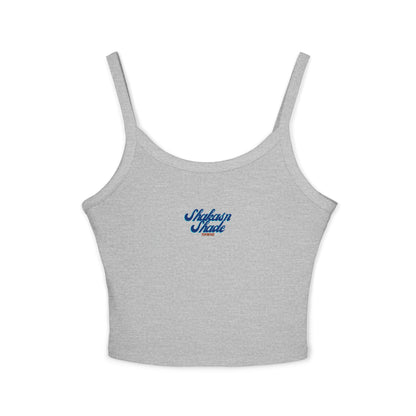 Retro Script Women's Spaghetti Strap Tank Top