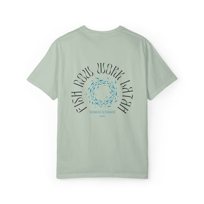 Fish Now Work Latah Mens T-Shirt