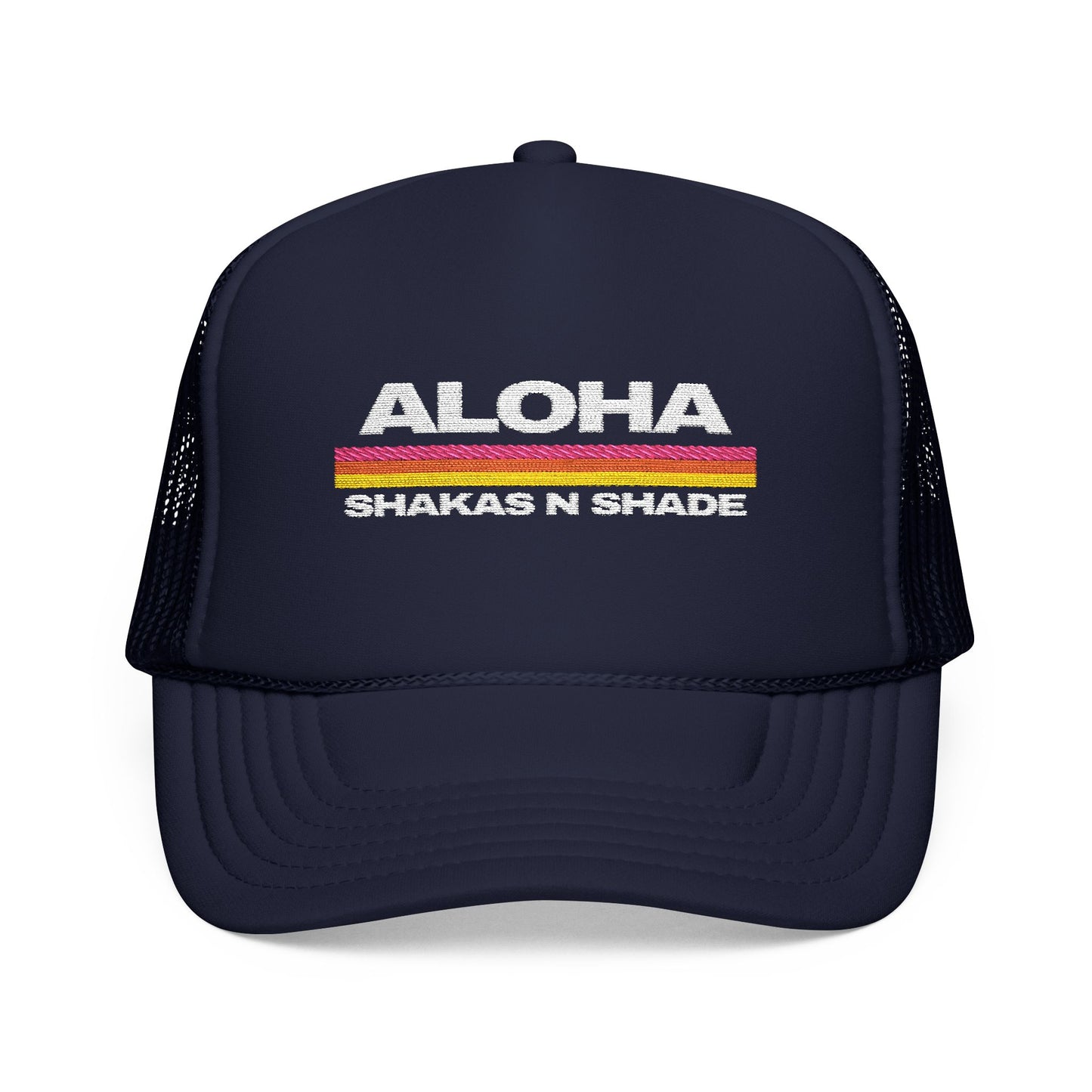 ALOHA Shakas n Shade Embroidered Foam Trucker Hat