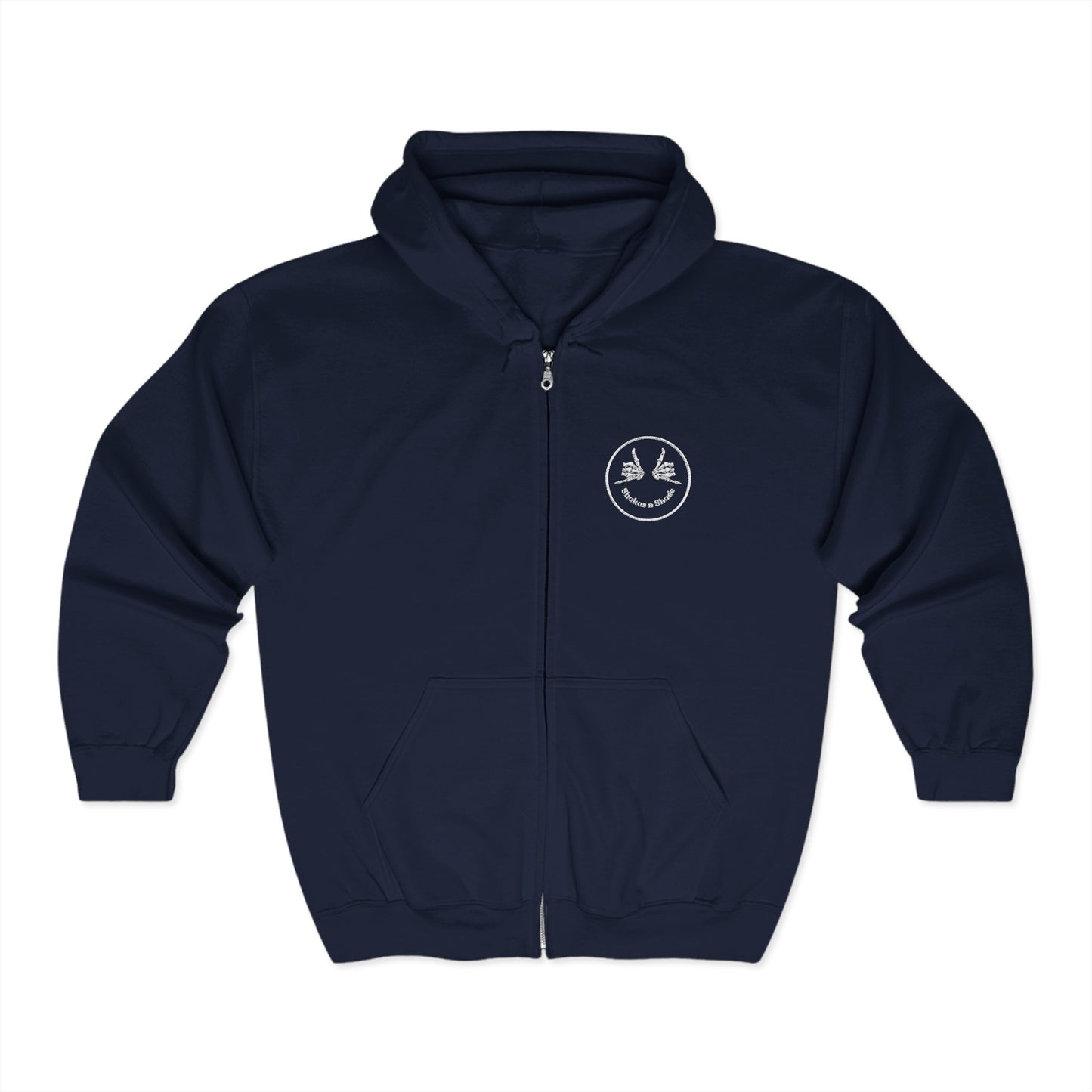 Shakas n Shade Heavy Blend Embroidered Full Zip Hoodie