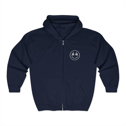 Shakas n Shade Heavy Blend Embroidered Full Zip Hoodie