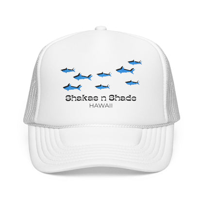 Shark Shadows Embroidered Foam Trucker Hat