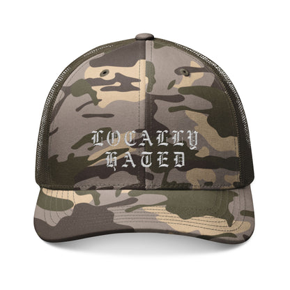 Locally Hated Camouflage Trucker Hat