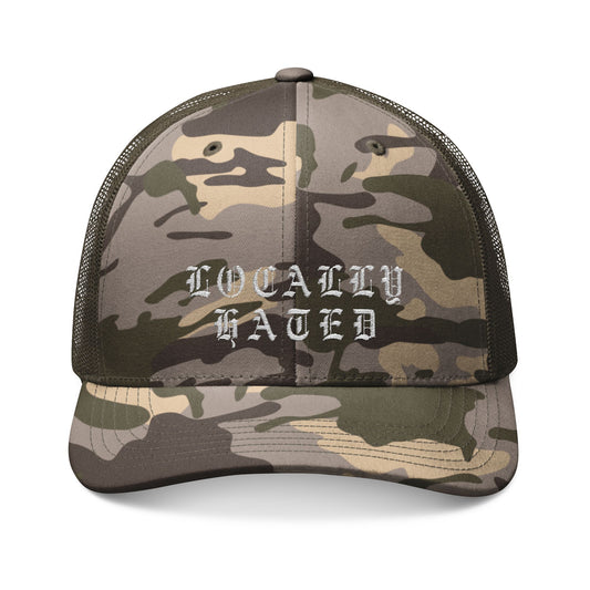 Locally Hated Camouflage Trucker Hat