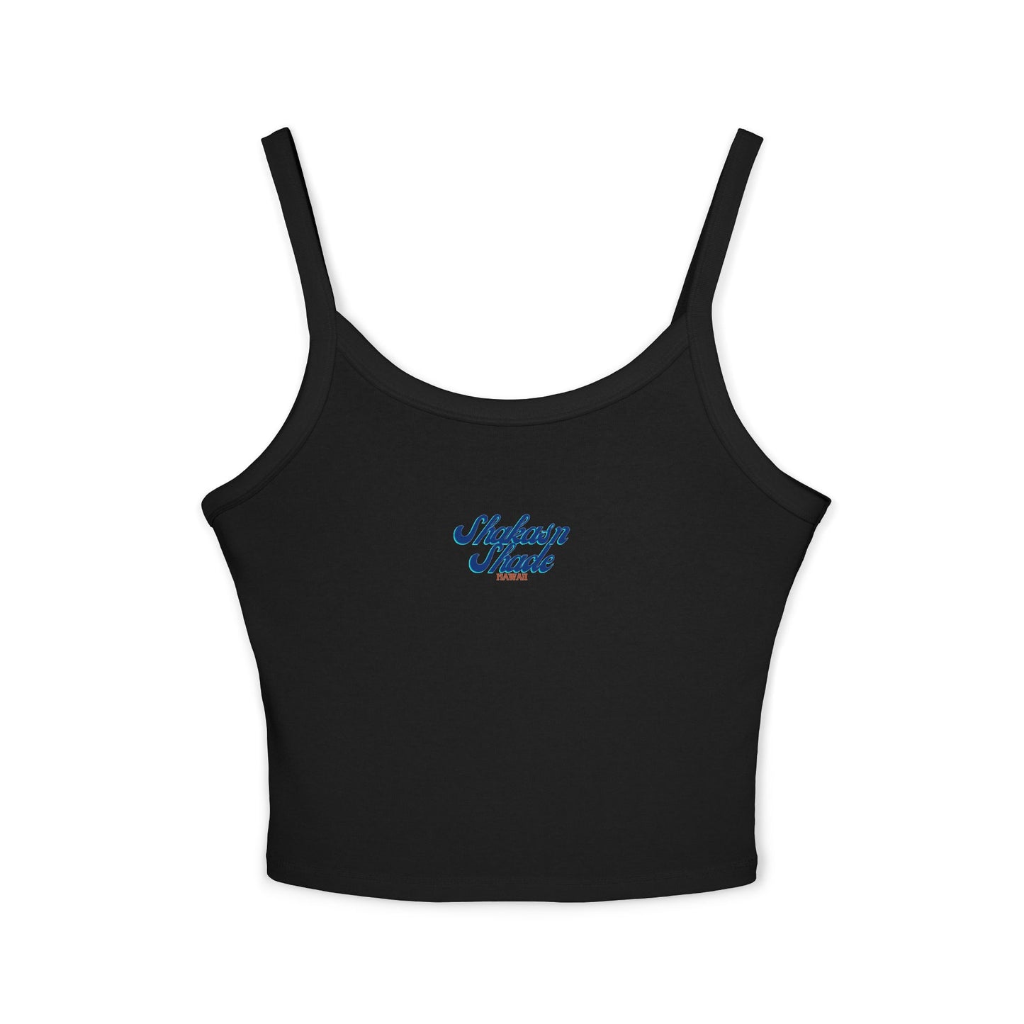 Retro Script Women's Spaghetti Strap Tank Top