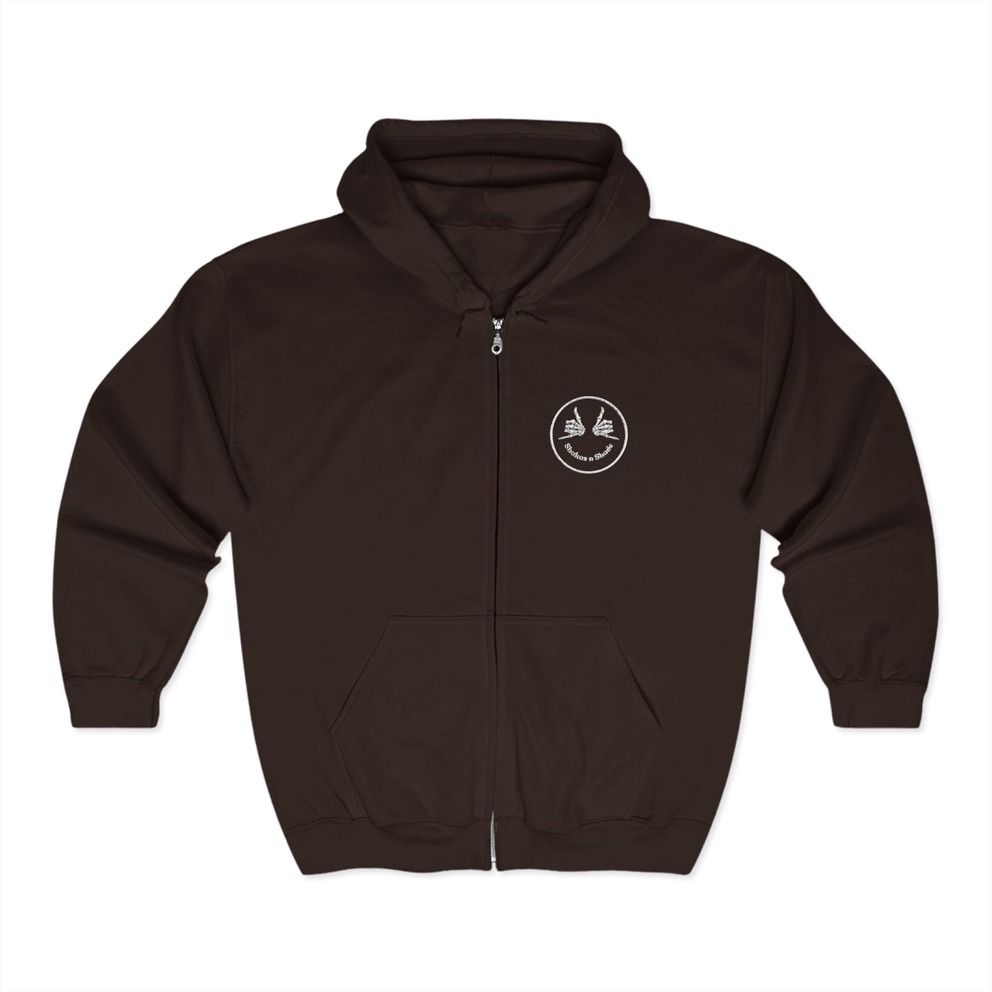 Shakas n Shade Heavy Blend Embroidered Full Zip Hoodie