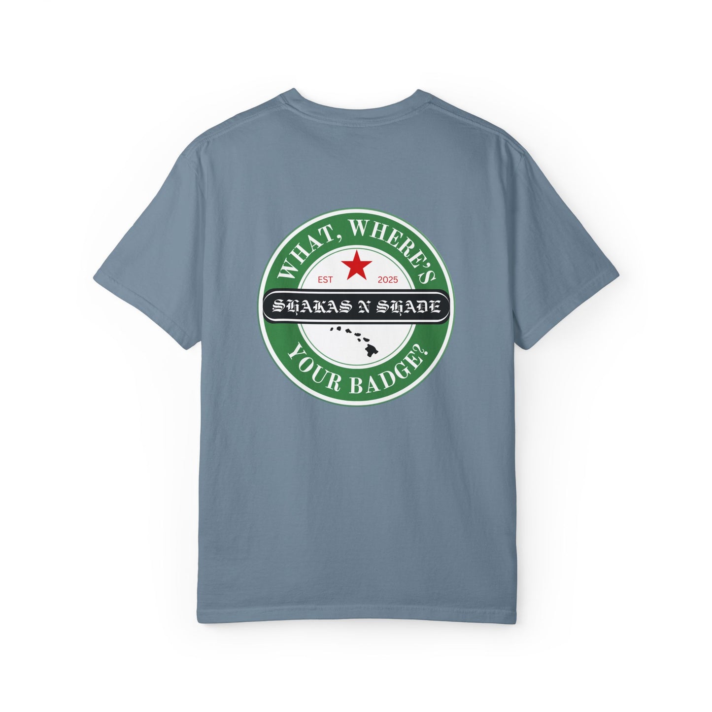 What, Where's Your Badge? Mens T-Shirt