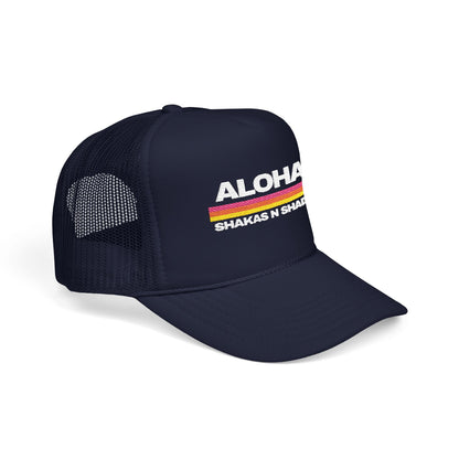 ALOHA Shakas n Shade Embroidered Foam Trucker Hat