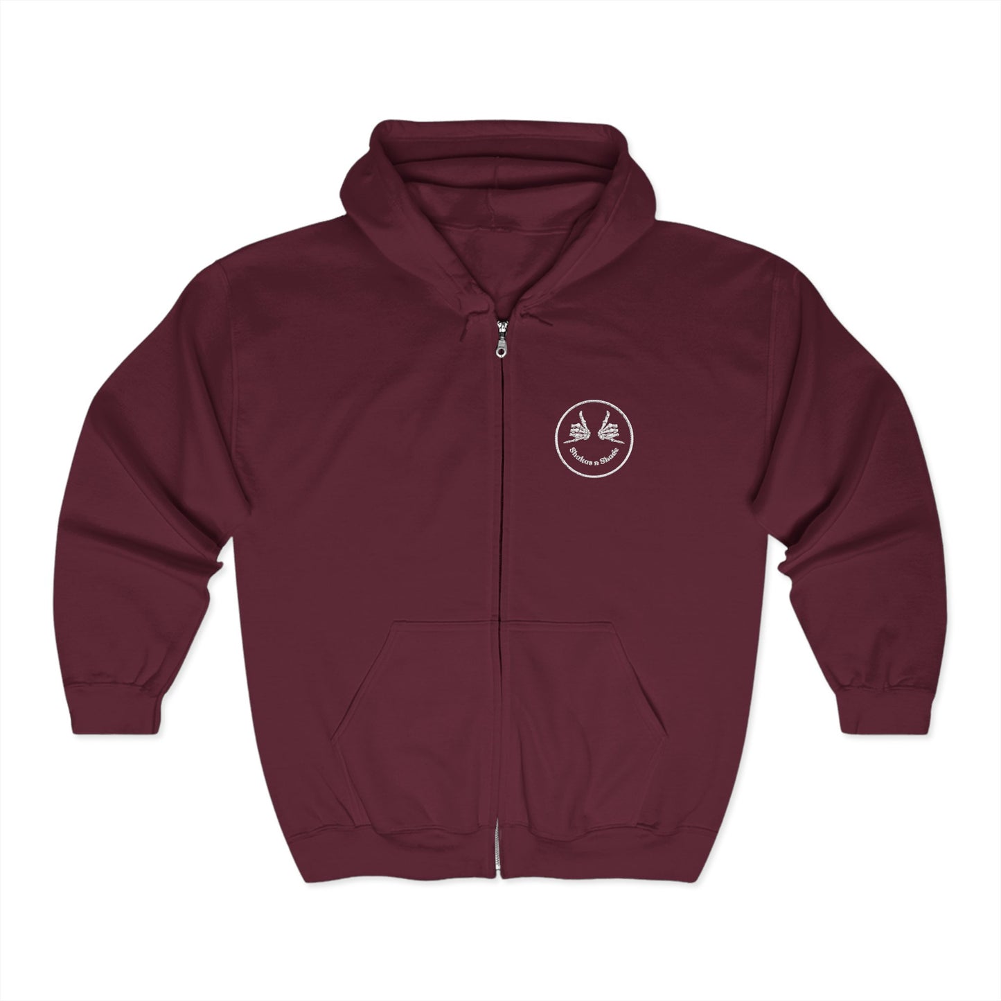 Shakas n Shade Heavy Blend Embroidered Full Zip Hoodie