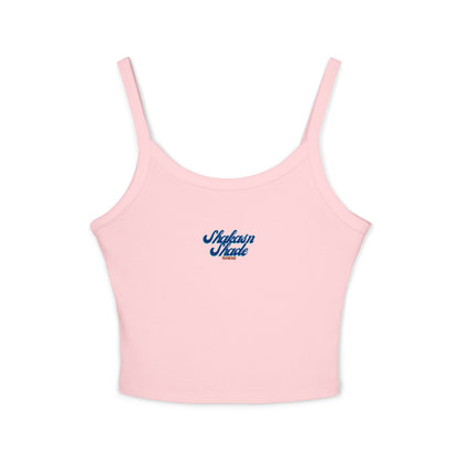Retro Script Women's Spaghetti Strap Tank Top
