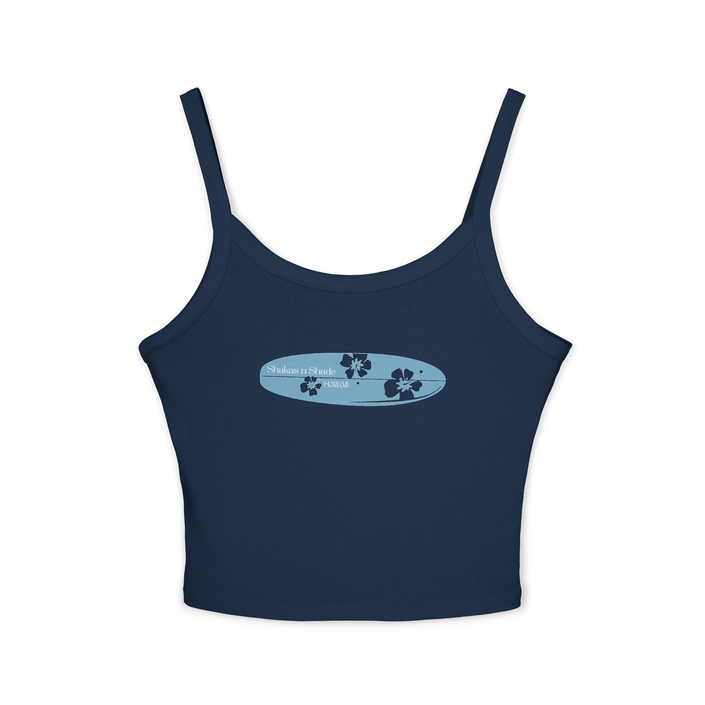 Hibiscus Surfboard Women's Spaghetti Strap Tank Top