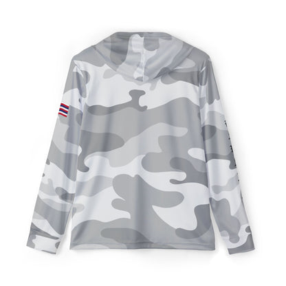 Grey Camo Hooded UPF 50+ Sun Shader Shirt