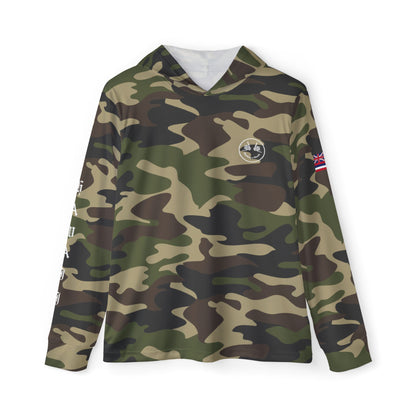 Green Camo Hooded UPF 50+ Sun Shader Shirt