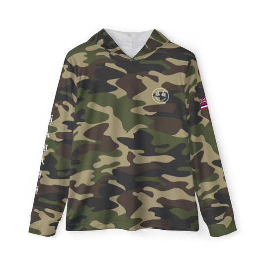 Green Camo Hooded UPF 50+ Sun Shader Shirt