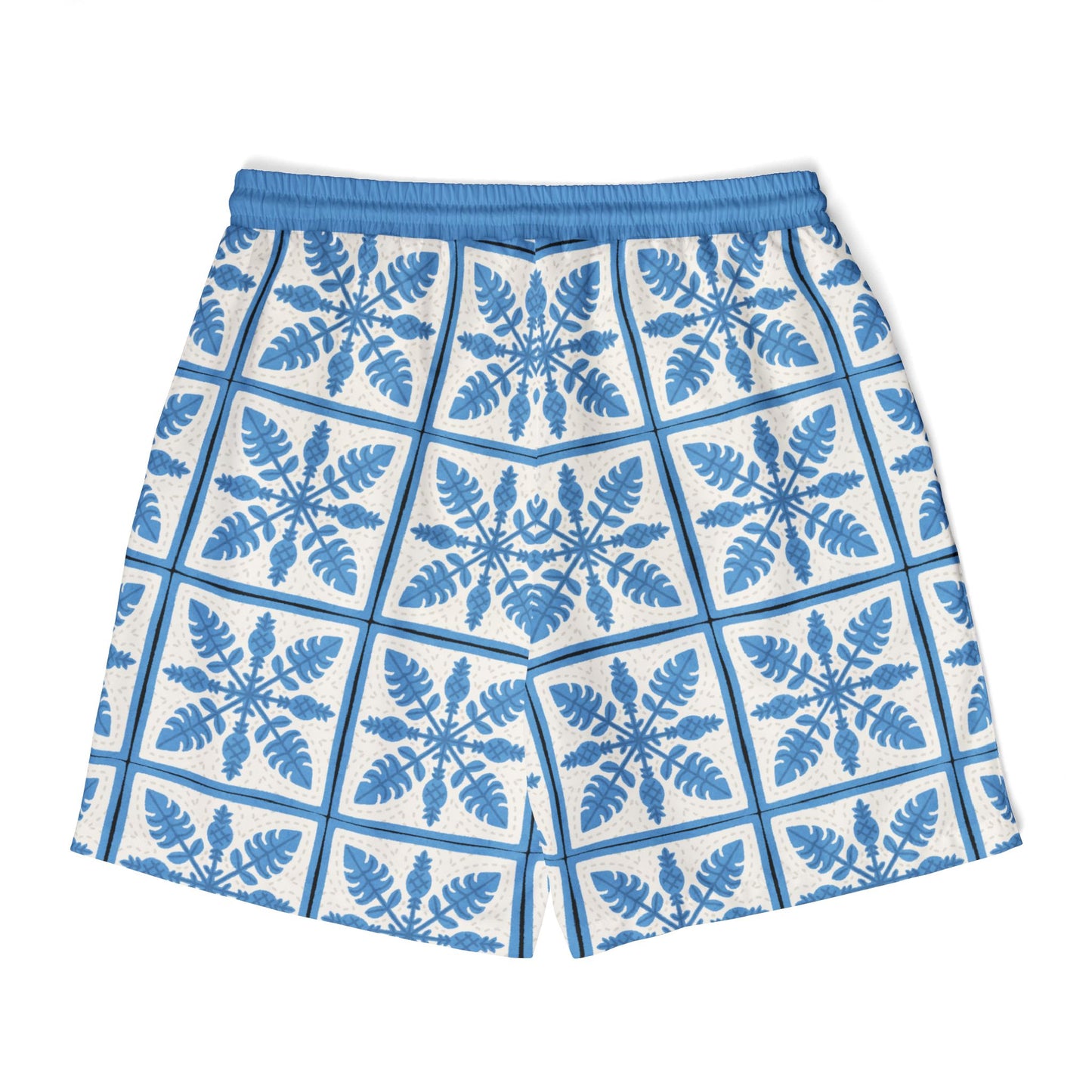 Blue Pineapple Quilt Boardshort
