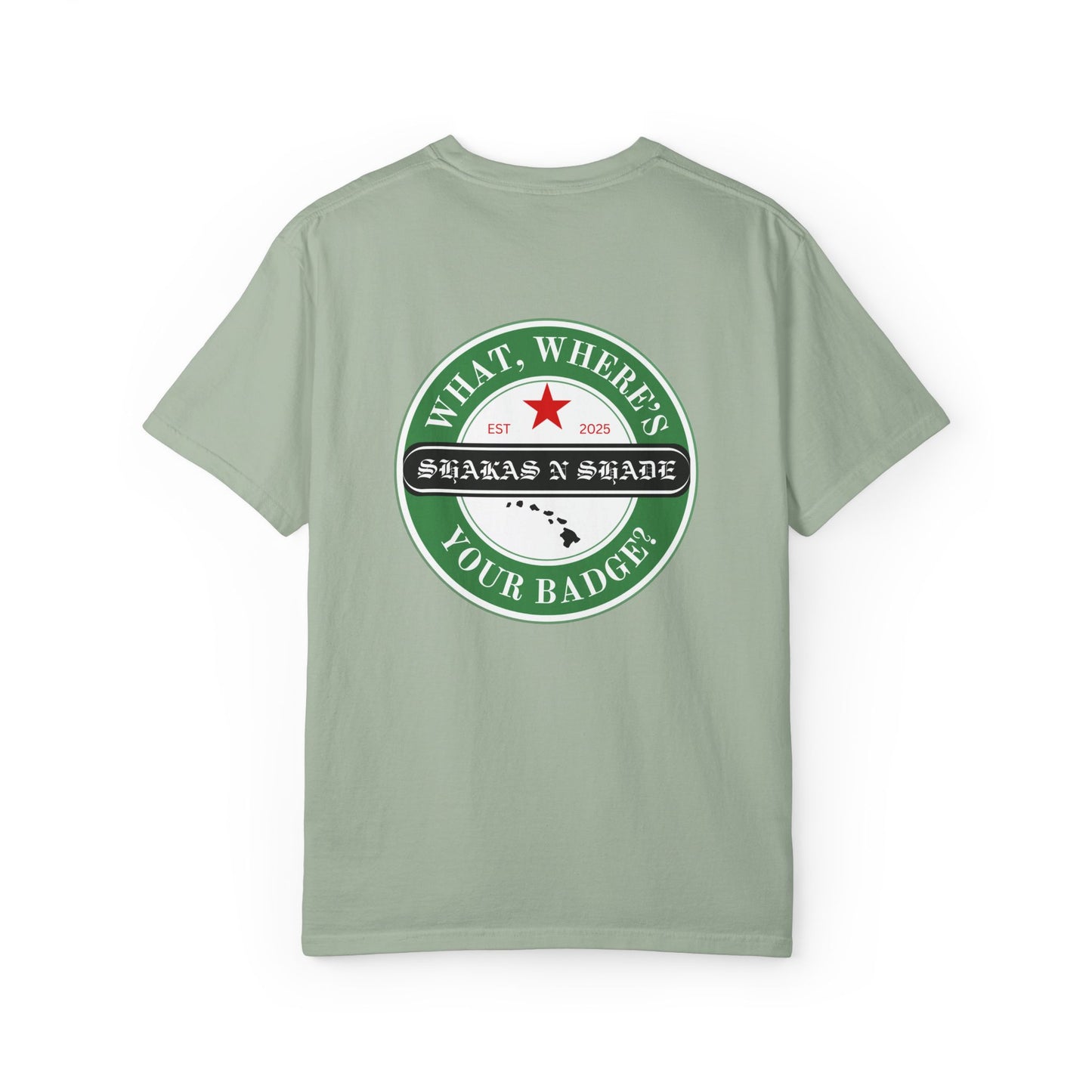 What, Where's Your Badge? Mens T-Shirt