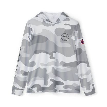 Grey Camo Hooded UPF 50+ Sun Shader Shirt