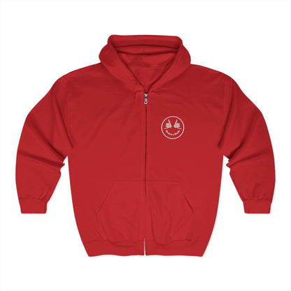 Shakas n Shade Heavy Blend Embroidered Full Zip Hoodie