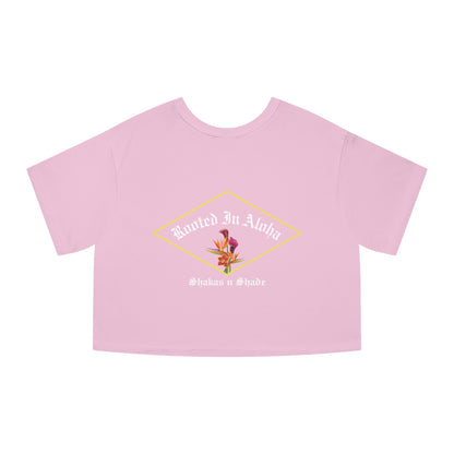 Rooted In Aloha Women's Heritage Cropped T-Shirt